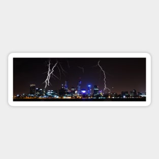 Perth Lightning Storm Sticker